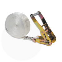 35-mm white polyester marine strap with ratchet