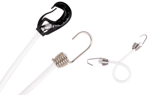 Marine tensioner bungee cords