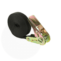 25-mm strap black with ratchet tensioner