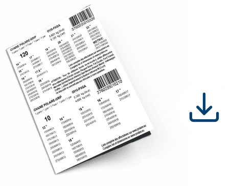 Polaire Grip size labels