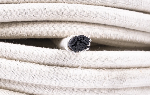 Elastic cotton cable rubber
