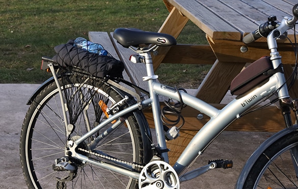 Sandow élastique filet avec double crochets pour porte-bagages vélo