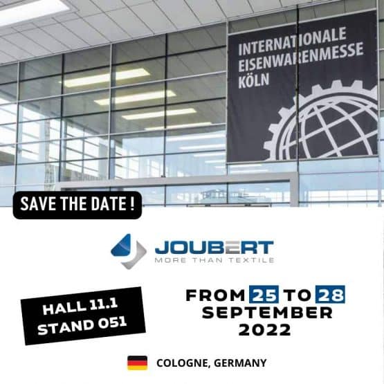 Joubert Group will be present at the Eisenwarrenmesse, from September 25 to 28, 2022, in Cologne (Germany). 

Come and meet us : HALL 11.1 STAND 051