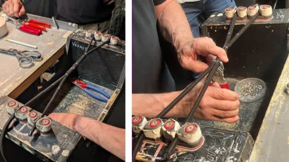 Fixation des cables techniques