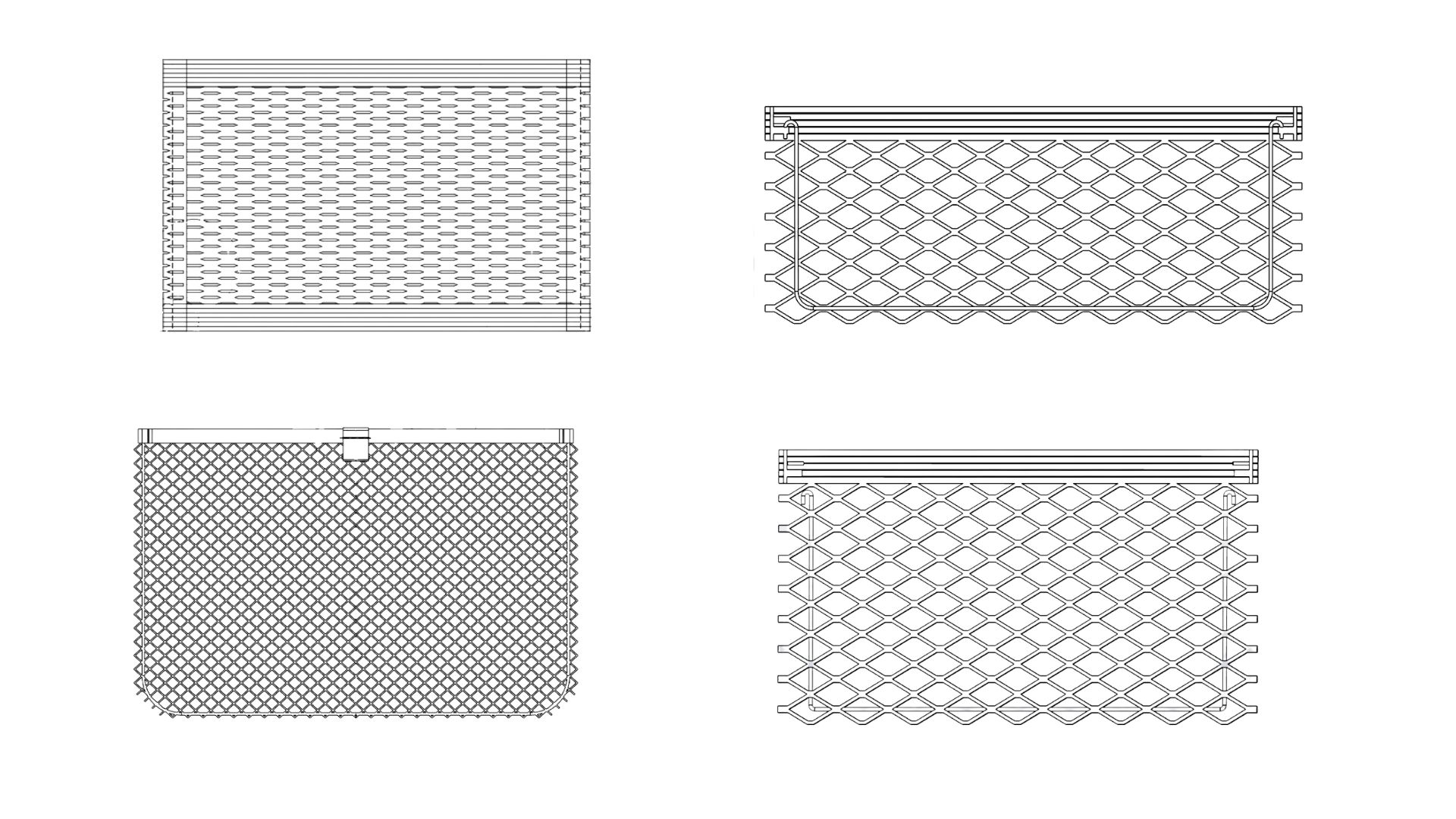 Filets aumonieres automobile différents modèles Différents modèles de filets aumônières automobile pour rangement intérieur véhicule OEM