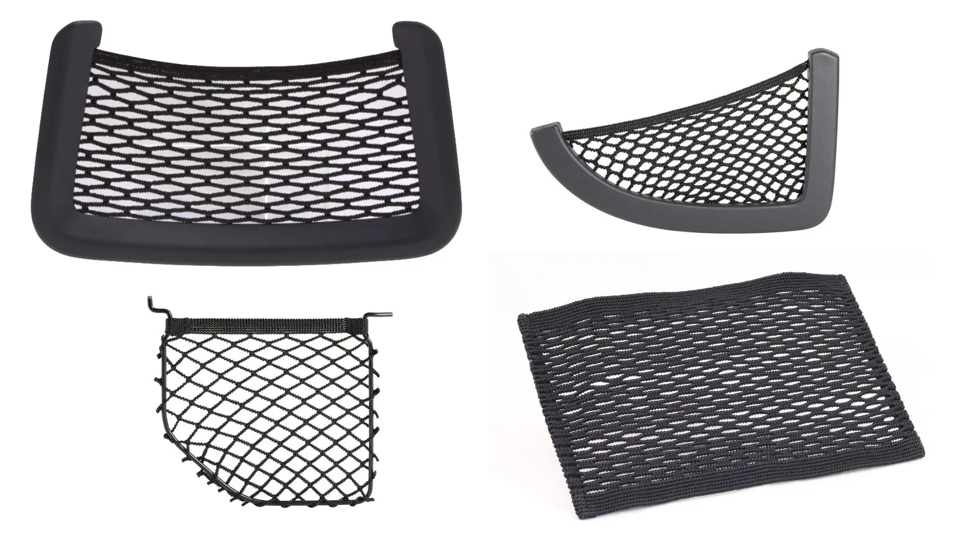 Gamme filets aumonieres automobile oem Gamme de filets aumônières automobile avec différentes formes et dimensions pour équipement OEM