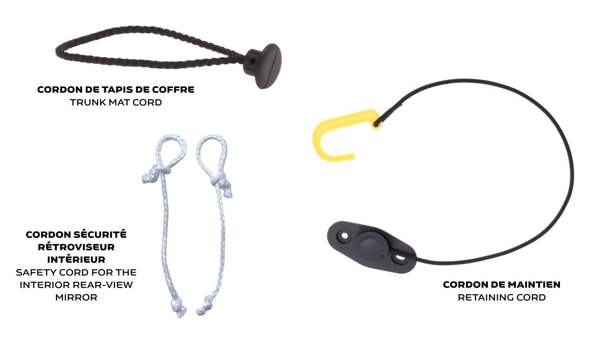 Cordons automobiles utilisations diverses OEM Cordons textiles pour diverses applications automobiles