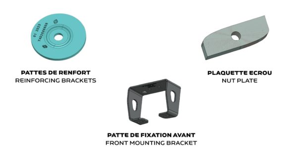 Pièces métalliques découpées et embouties
